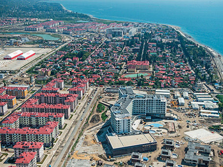 Вид на Олимпийский парк в Сочи. Фото: РИА Новости