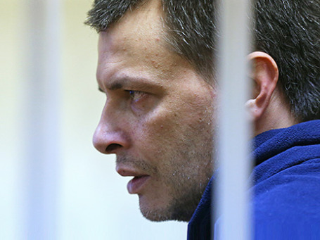 Алексей Кабанов во время предварительных слушаний в Головинском суде 11 ноября 2013 года. Фото: ИТАР-ТАСС