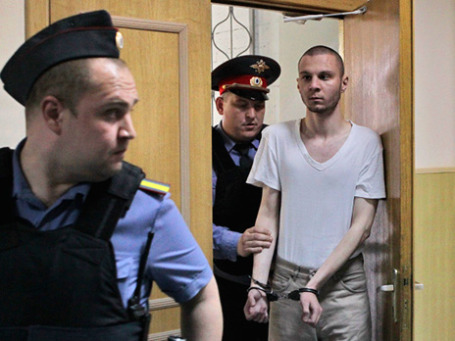 Владимир Акименков 14 июня 2012 года в Басманном суде Москвы. Фото: РИА Новости