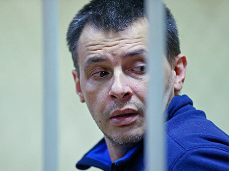 Алексей Кабанов во время предварительных слушаний в Головинском суде 11 ноября 2013 года. Фото: ИТАР-ТАСС