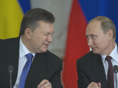 Президенты РФ и Украины Владимир Путин и Виктор Янукович. Фото: РИА Новости