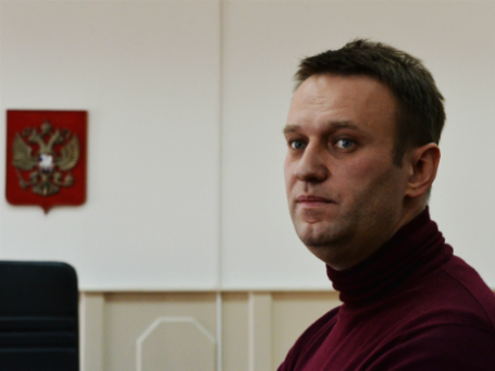 Алексей Навальный в Басманном суде Москвы 28 февраля 2014 года. Фото: РИА Новости