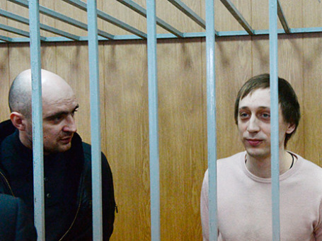 Ведущий солист балета Большого театра Павел Дмитриченко (справа) и Андрей Липатов. Фото: РИА Новости