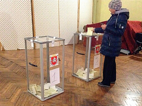 Голосование в рамках референдума о статусе Крыма. Фото: Никита Баталов/BFM