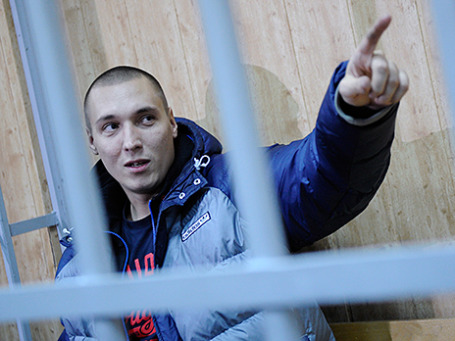 Рэпер Рома Жиган, задержанный по подозрению в разбойном нападении. Фото: ИТАР-ТАСС