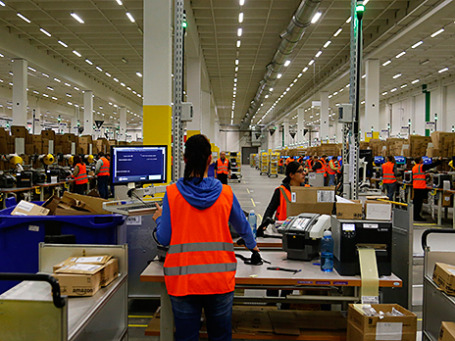 Распределительный центр компании Amazon под Берлином