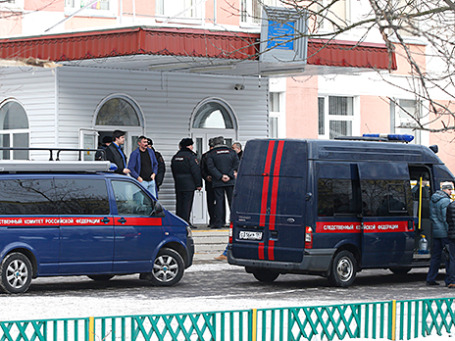 Здание школы №263 в Москве, где в феврале 2014 года старшеклассник Сергей Г. застрелил несколько человек