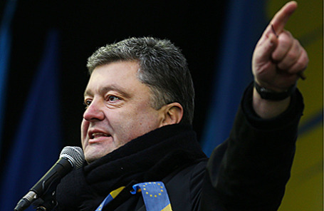 Кандидат в президенты Украины Петр Порошенко.