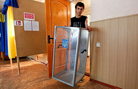 Подготовка к референдуму в Луганске.