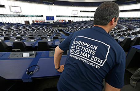 День открытых дверей в Европарламенте в Страсбурге перед выборами,которые пройдут с 22 по 25 мая 2014.