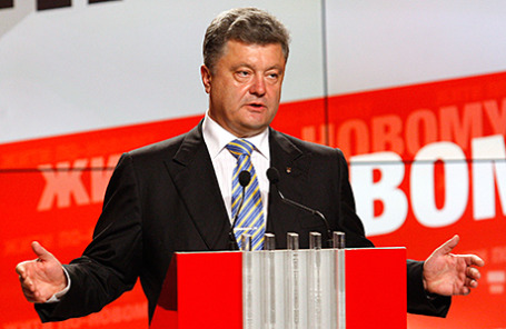 Кандидат в президенты Украины Петр Порошенко.