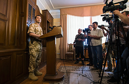 Лидер самопровозглашенной Луганской народной республики Валерий Болотов.