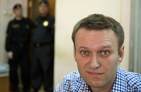 Оппозиционер Алексей Навальный в Замоскворецком суде.