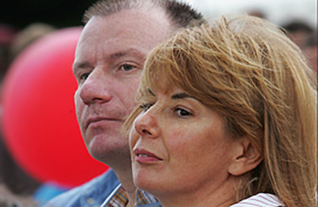 Владимир Потанин с супругой Натальей, лето 2004 года.