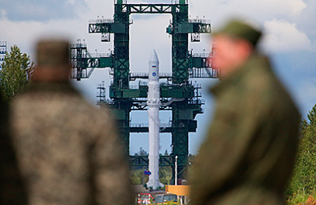 Перед началом испытательного запуска ракеты легкого класса «Ангара-1.2ПП» на космодроме «Плесецк».