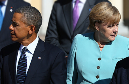 Президент США Барак Обама и канцлер Германии Ангела Меркель.