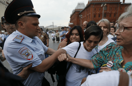 Митинг на Манежной площади в защиту