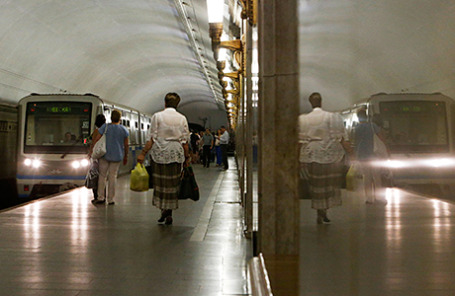 На одной из станций в московском метро.