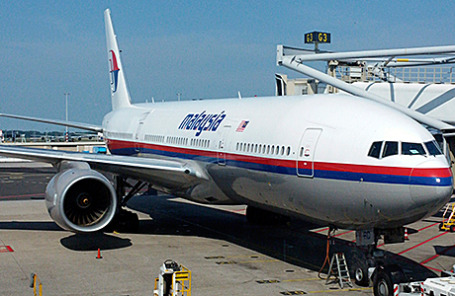 Самолет Boeing «Малайзийских авиалиний», потерпеший крушение в Донецкой области.