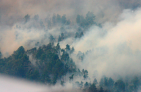 Горящие торфяники.