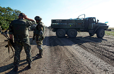 Украинские военнослужащие.