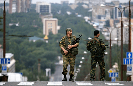 Ополченцы ДНР.