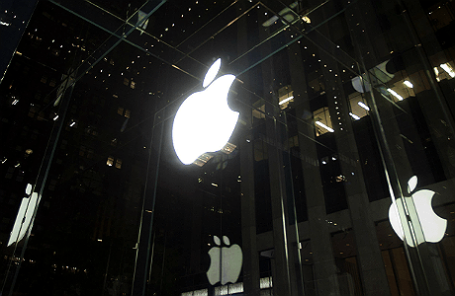 Вид на магазин Apple в Нью-Йорке.