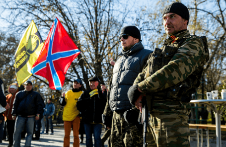 Празднование Дня народного единства Донбасса, Донецк, 26 октября.