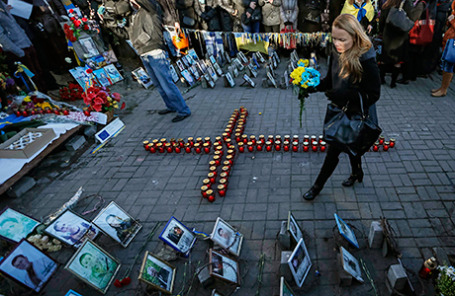 В Киеве отмечают годовщину Евромайдана.
