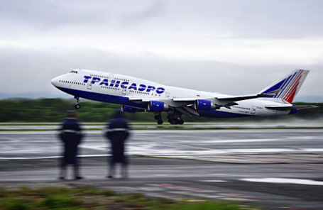 Самолет Boeing 747 авиакомпании «Трансаэро».