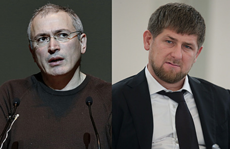 Экс-руководитель «ЮКОСа» Михаил Ходорковский и глава Чечни Рамзан Кадыров.