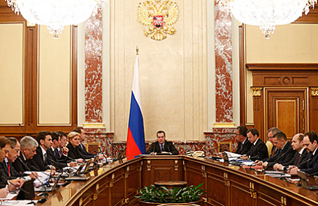 Заседание правительства РФ.