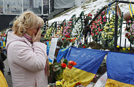 Годовщина Майдана в Киеве.