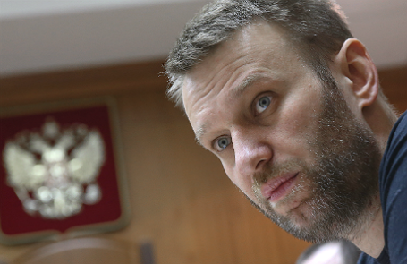 Оппозиционер Алексей Навальный в Мосгорсуде.