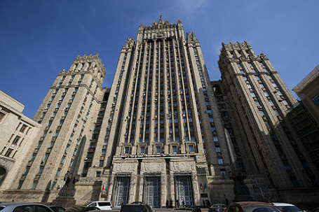 Здание МИД РФ в Москве.