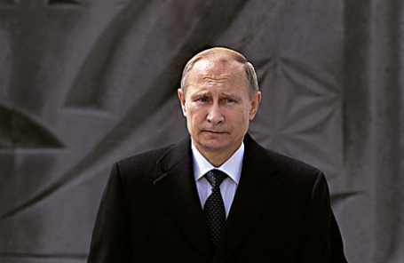 Президент России Владимир Путин на церемонии поминовения жертв геноцида армян в Ереване.