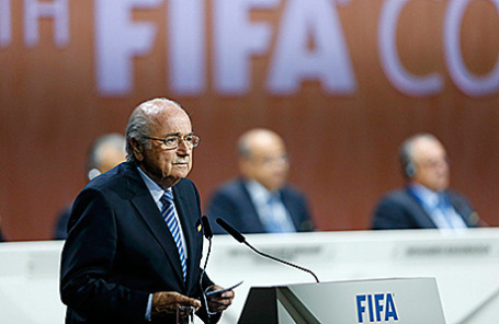 Президент Международной федерации футбольных ассоциаций (FIFA) Йозеф Блаттер.
