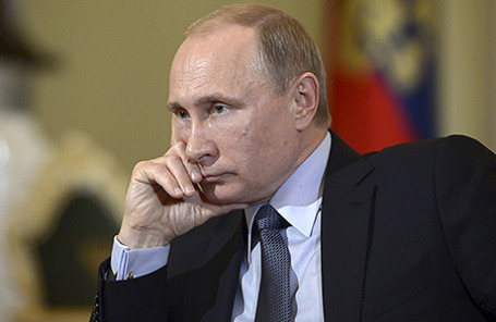 Президент России Владимир Путин во время интервью итальянскому изданию Corriere della Sera.