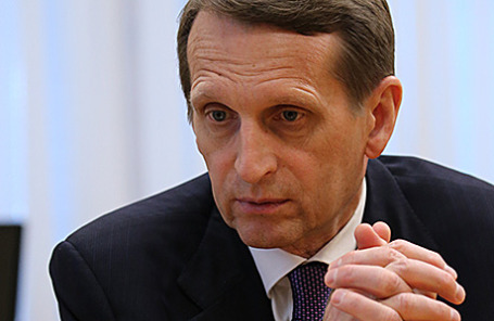 Спикер Госдумы РФ Сергей Нарышкин.