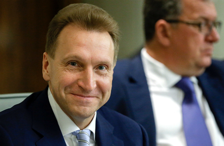 Первый вице-премьер РФ Игорь Шувалов на пленарном заседании Государственной Думы РФ.