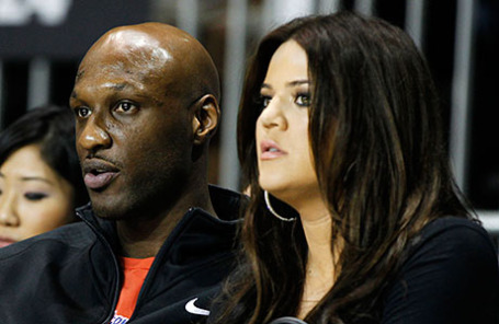 Баскетболист Ламар Одом и Хлое Кардашьян.