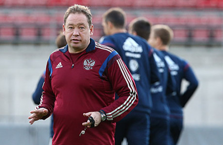 Главный тренер сборной России по футболу Леонид Слуцкий.