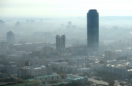 Вид на Екатеринбург. 