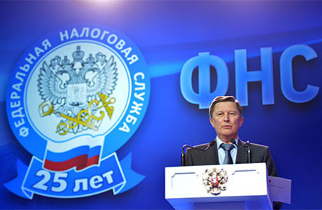 Руководитель администрации президента РФ Сергей Иванов на расширенном заседании Коллегии Федеральной налоговой службы РФ.