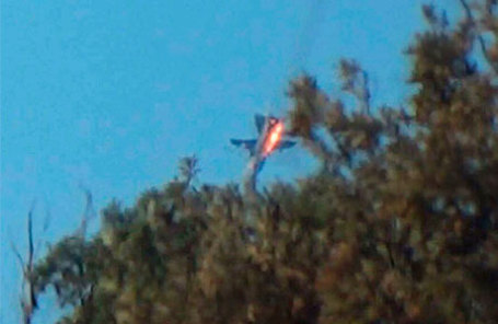 Крушение российского бомбардировщика Су-24 над Сирией.