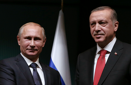 Президент РФ Владимир Путин и президент Турции Реджеп Тайип Эрдоган.