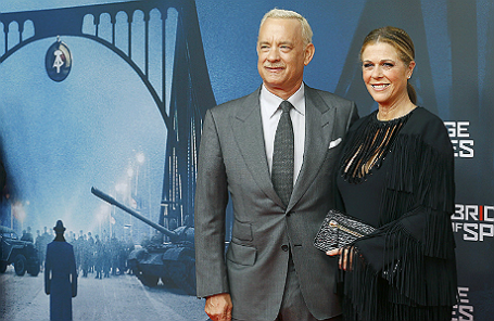 Том Хэнкс на премьере фильма «Шпионский мост» в Берлине.