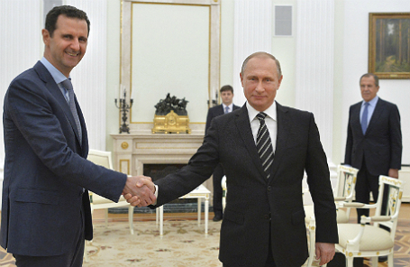 Башар Асад и Владимир Путин. 
