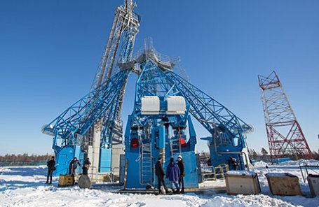 Строительство космодрома «Восточный».