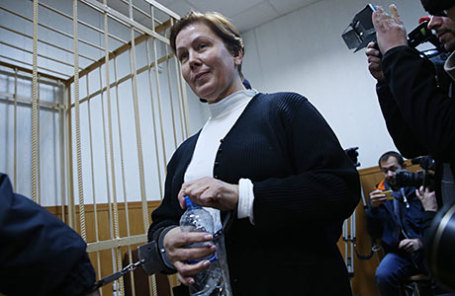 Директор Библиотеки украинской литературы Наталья Шарина, обвиняемая в распространении экстремистских материалов.